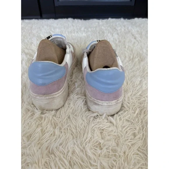 Shu Shop Platform Sneakers Size 10 Leather Suede‎ Colorblock Chunky Casual - Picture 4 of 8